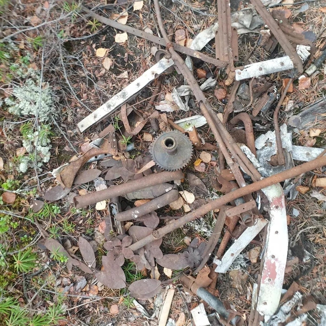 На месте до сих пор можно увидеть обломки воздушных судов | Источник: Роман Подгорбунских