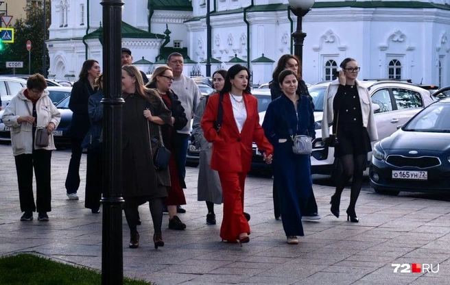 К филармонии все подходили спокойно | Источник: Павел Красоткин / 72.RU