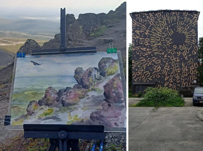 Художница побывала в Мурманске, Териберке и Кировске | Источник: архив Эльвиры Айнетдиновой