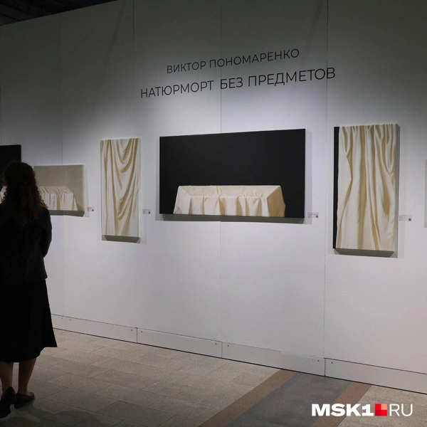 А вот — натюрморт без каких-либо предметов, просто скатерть | Источник: Дмитрий Толстошеев / MSK1.RU