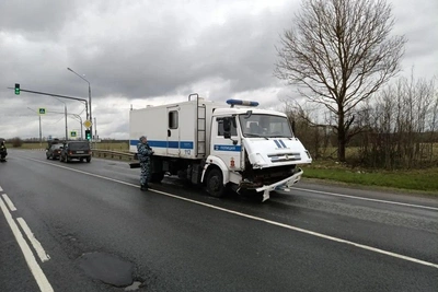 ДТП с полицейским автозаком в Подмосковье: пострадала пенсионерка