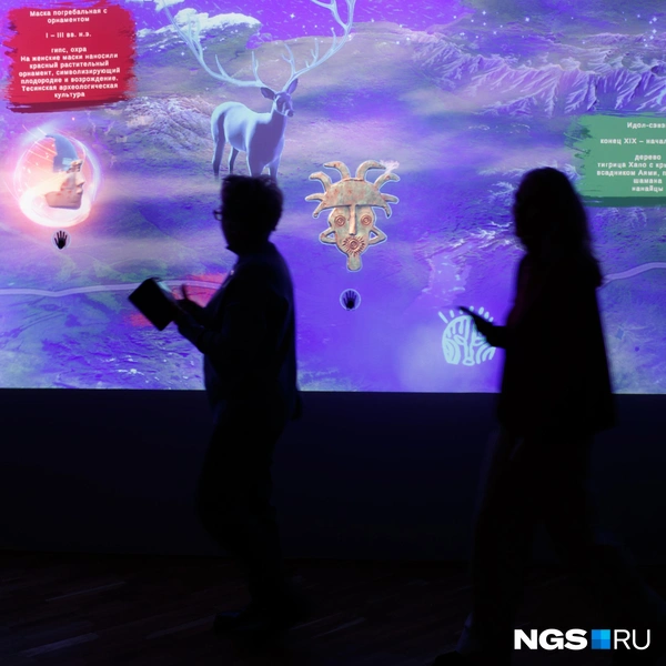 На интерактивной доске можно прочесть про главные экспонаты  | Источник: Андрей Бортко / NGS.RU