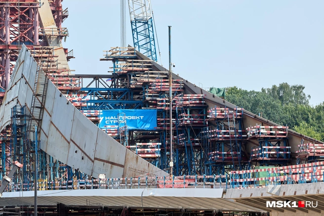 Мост «Парус» через реку Москва | Источник: Дмитрий Толстошеев / MSK1.RU
