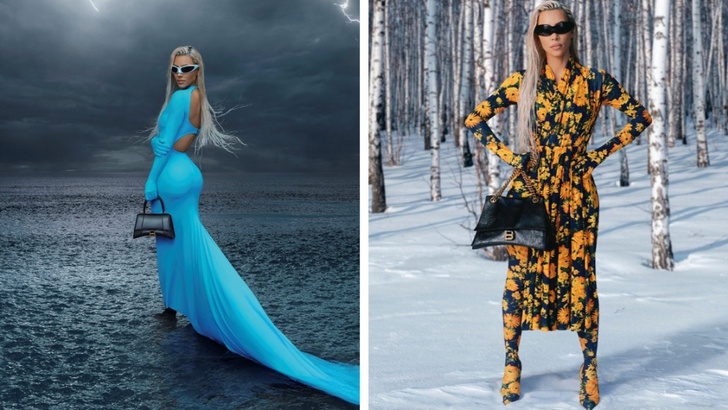 Зима близко: Ким Кардашьян в новой кампании Balenciaga
