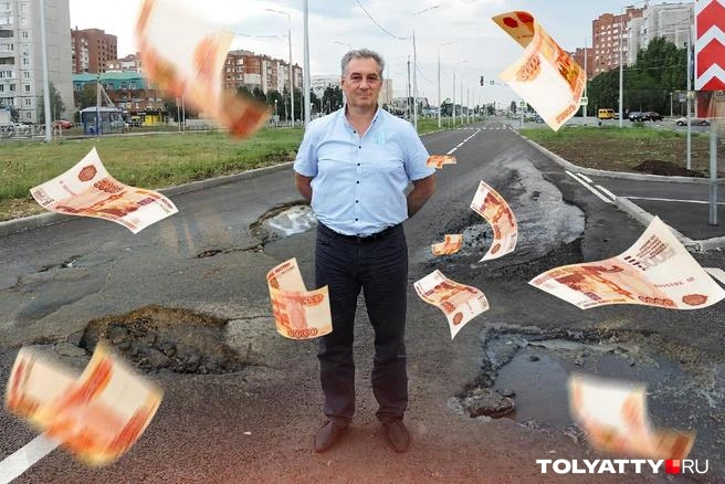 Иногда Павел Баннов лично выезжал на дороги, чтобы проверить качество работ подрядчика | Источник: Полина Авдошина, Юлия Дроглева/ TOLYATTY.ru