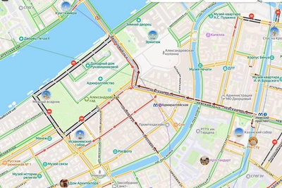 Unusually low traffic congestion recorded in St. Petersburg before evening rush hour