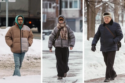 Winter Looks in Yaroslavl: Panama Hats and Sneakers