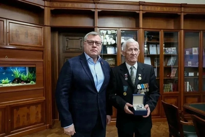 Бабушкин встретился с ликвидатором ЧАЭС Павлом Старковым