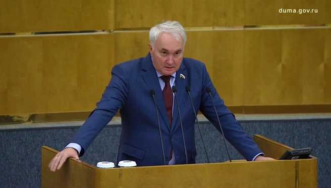 Депутат Картаполов разъяснил, смогут ли отправлять резервистов на «спецсборы» в другие регионы | Источник: трансляция Госдумы