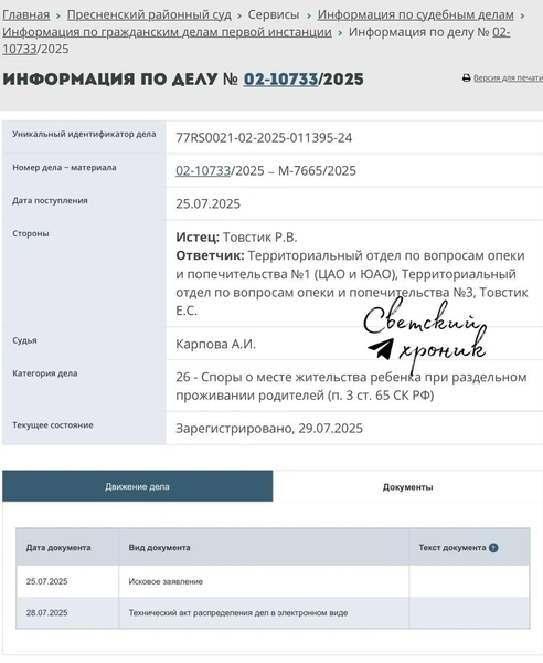 Источник: Телеграмм-канал «Светский хроник»