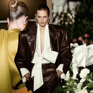 Oбъемная блуза с бантом в стиле Saint Laurent — главная вещь осени: 10 вариантов от российских брендов