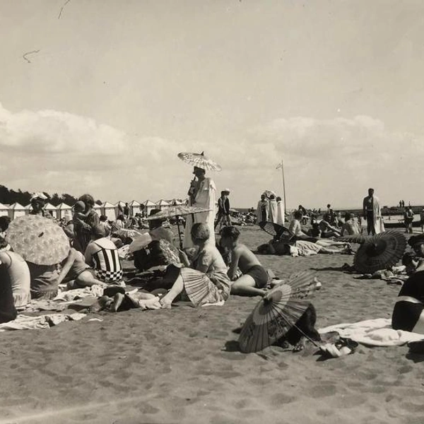 На пляже Терийоки, 1928 г. | Источник: предоставлено сайтом terijoki.spb.ru
