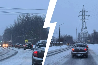 Morning Traffic Jams Hit Yaroslavl on January 29