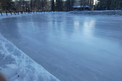 Каток в Центральном парке Новосибирска восстановлен после повреждений