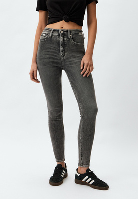 Джинсы Calvin Klein Jeans HR SUPER SKINNY ANKLE, цвет: серый