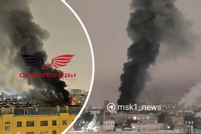 Пожар на заводе «Ростеха» в Москве локализован