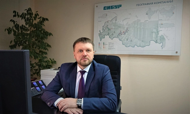 Исполняющий обязанности генерального директора АО «ПОЛИЭФ» Павел Романенко | Источник: пресс-служба предприятия