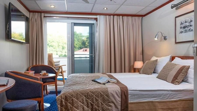 Одноместная каюта с балконом | Источник: «Созвездие» / S-cruises.com