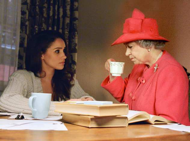 Меган Маркл приехала на чай к королеве