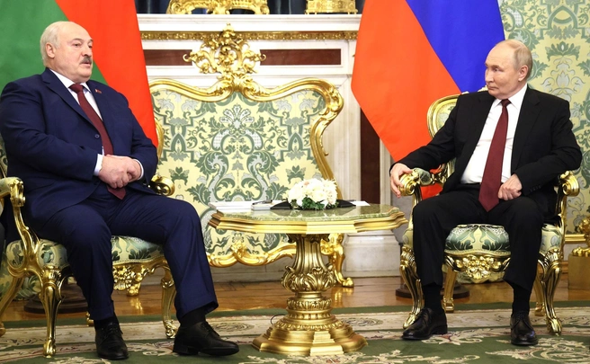 Путин и Лукашенко встретились на Валдае | Источник: kremlin.ru