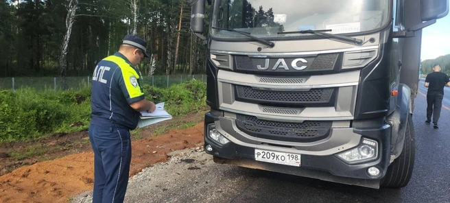 KIA столкнулась с грузовиком JAC | Источник: Госавтоинспекция Свердловской области 
