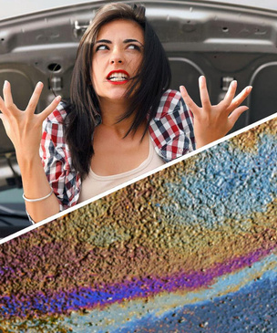 Что означают цветные лужицы под машиной: гид по шести видам пятен