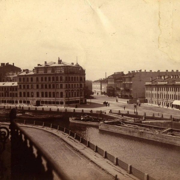 Вид на набережную Екатерининского канала (лев.сторона) — 1895–1896 гг., собрание Георгия Рудика