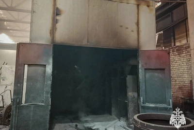 В Сафонове потушили пожар в покрасочной камере