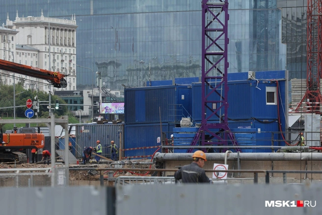 Так выглядит крупнейшая стройка «Москва-Сити» в 2020-х | Источник: Дмитрий Толстошеев / MSK1.RU