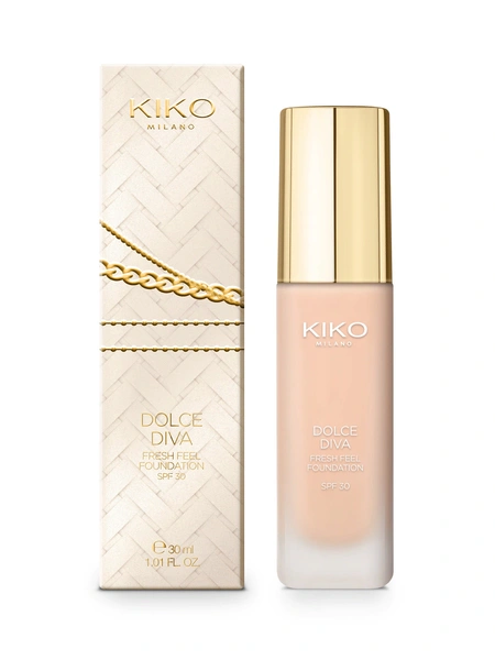 Dolce Diva Fresh Feel Foundation SPF 30, Kiko Milano, 1749 рублей