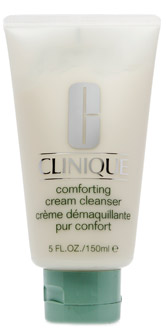 Мягкий крем для снятия макияжа, Comfortung Cream Cleancer, Clinique. Подходит для сухой и чувствительной кожи. Смывается водой или снимается ватным диском