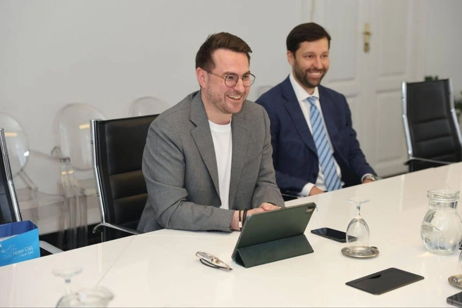 Замгубернатора Беркович посетил Белград | Источник: Олег Беркович / Telegram
