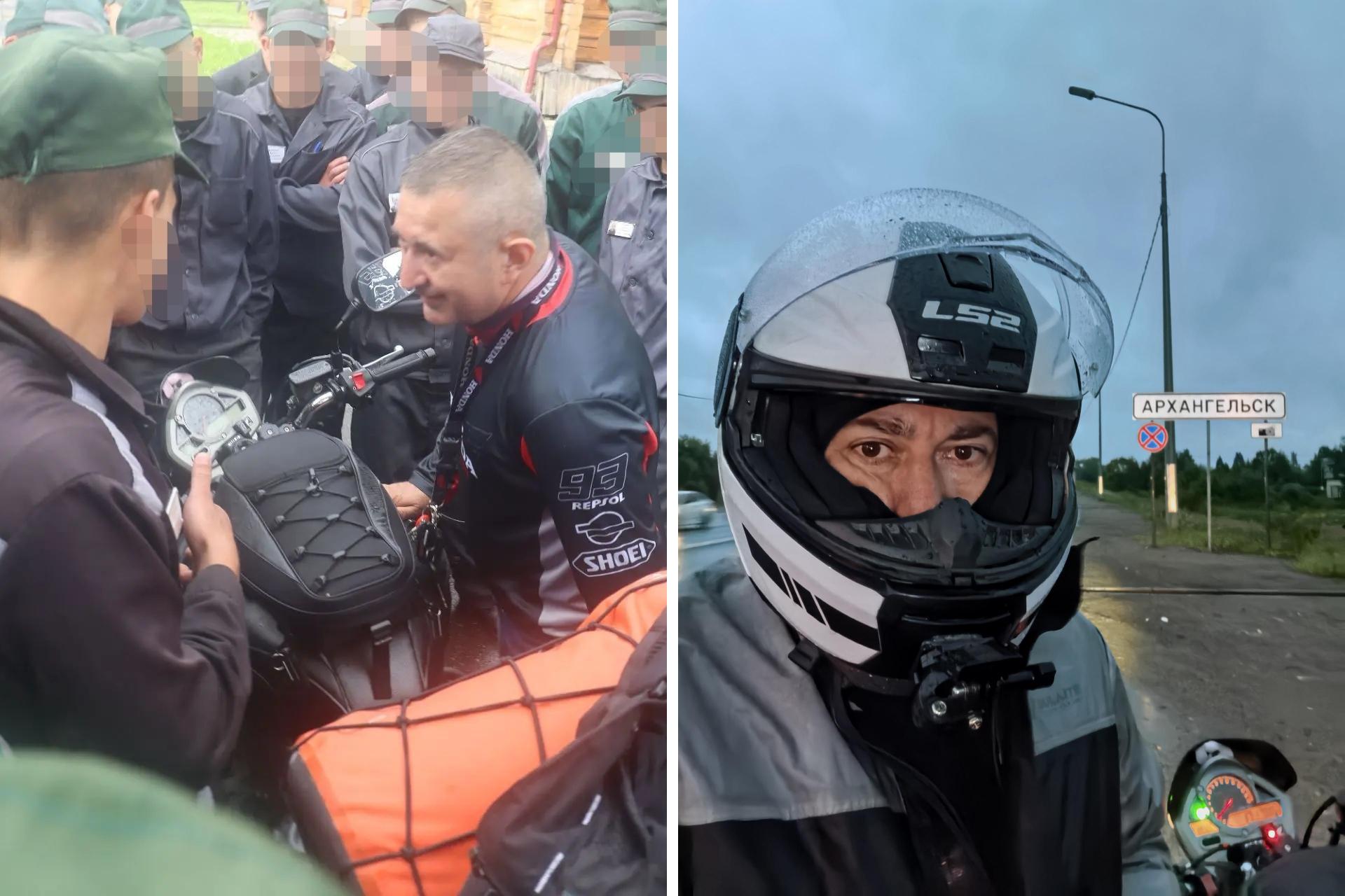 Мотоциклист Михаил Горбуновский путешествует по колониям России