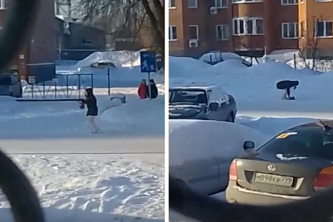 Видео записали 1 января | Источник: Скриншоты записи из группы «Подслушано Первомайка»