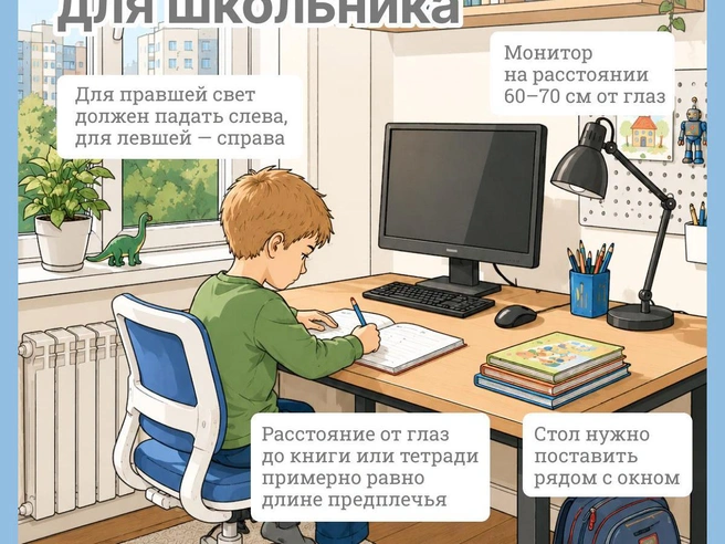 Мебель должна соответствовать росту ребенка | Источник: Юрий Орлов / Городские медиа