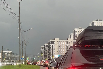Ставрополь вечером сковали 8-балльные пробки и ливень