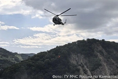 Учения МЧС на Камчатке: спасение с вертолёта
