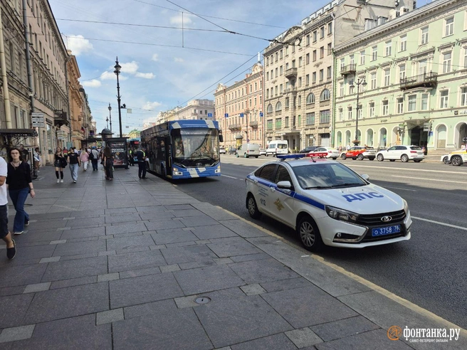 В центре Петербурга троллейбус резко затормозил во избежание ДТП. Две пассажирки пострадали | Источник: «Фонтанка.ру»