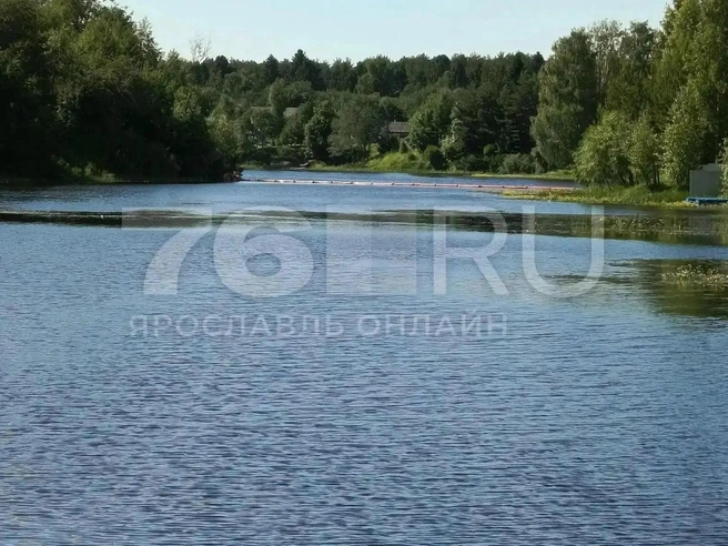 Для предотвращения распространения загрязнения в реке Волготне установлены боновые заграждения. | Источник: читательница 76.RU Оксана Ниветта