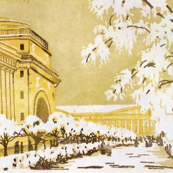 Анна Остроумова-Лебедева. «Адмиралтейство под снегом». 1901 | Источник: Wikimedia Commons