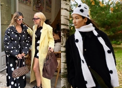 Polka dot остается с нами и этой зимой: где купить «теплый» горошек и как его стилизовать