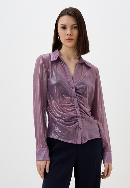 Блуза Trendyol, цвет: фиолетовый, MP002XW0Q5SZ — купить в интернет-магазине Lamoda
