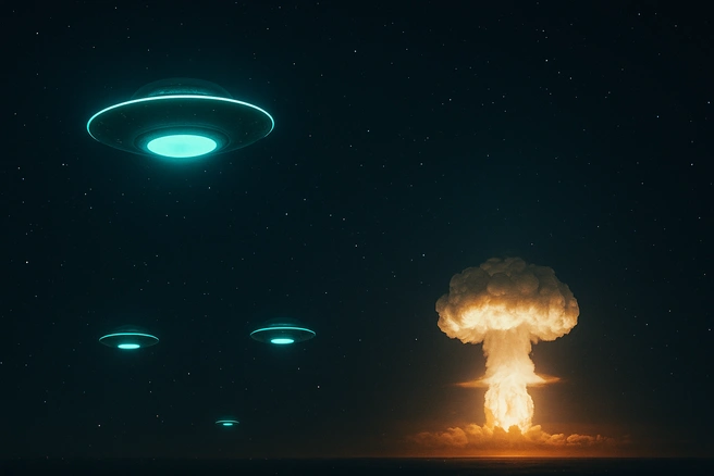 Ученые уверены: в дни ядерных испытаний за нашей планетой кто-то может следить  | Источник: GPT