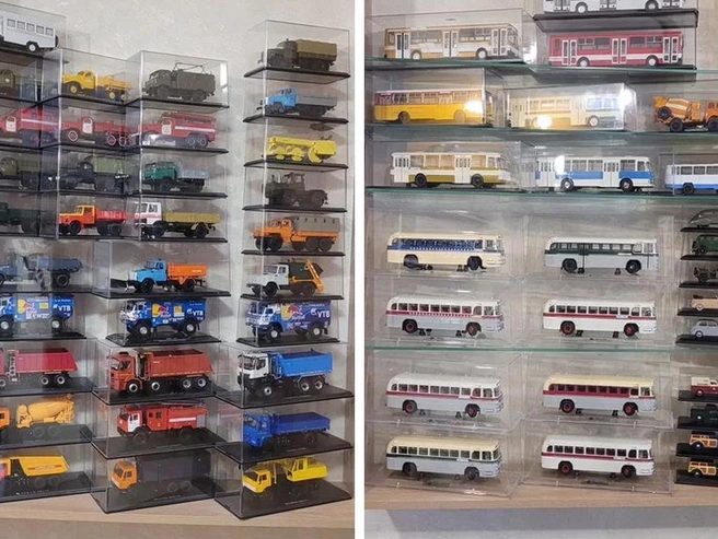 Модели автомобилей выполнены в масштабе 1:43 | Источник: «Авито»