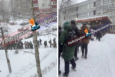 В Ярославле у гимназии выстроилась очередь школьников