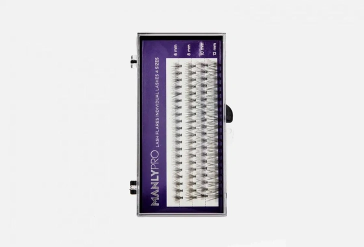 Шелковые пучки для ресниц 6, 8, 10, 12 мм Manly PRO silk lashes 