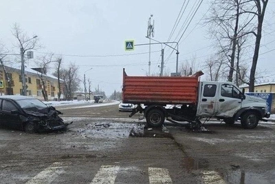 В Воронеже «Газель» и «Гранта» столкнулись, водитель был пьян