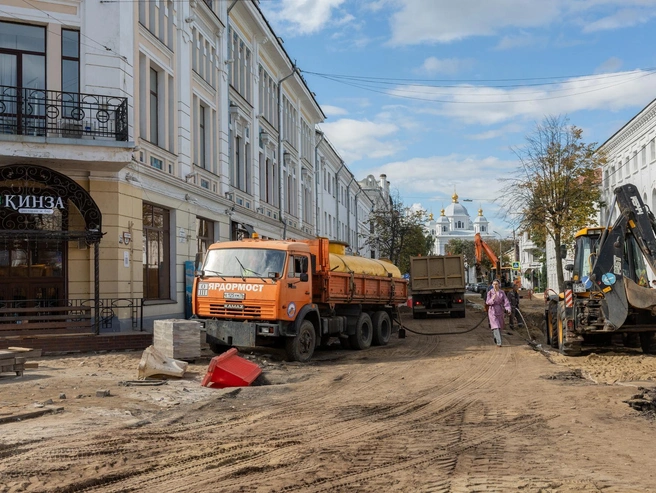 Перекресток улиц Кирова и Андропова пока в таком виде | Источник: Александр Куренной / 76.RU