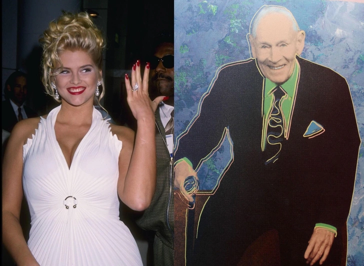 Анна демонстрирует обручальное кольцо. Анна вышла замуж за 89-летнего миллиардера Дж. Говарда Маршалла II | Источник: Legion Media