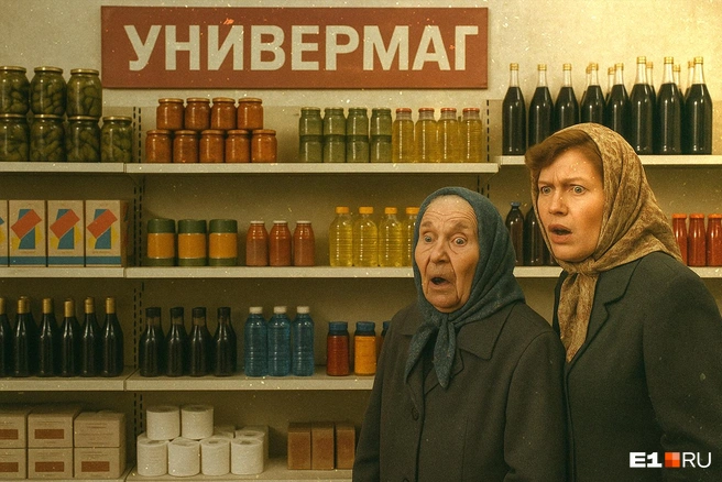 В магазинах резко стало больше товаров, но цены на них были запредельными | Источник: Филипп Сапегин / E1.RU